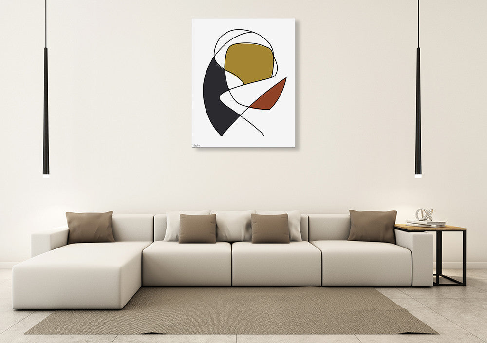Abstract Tribeca III Wall Art Print on the wall