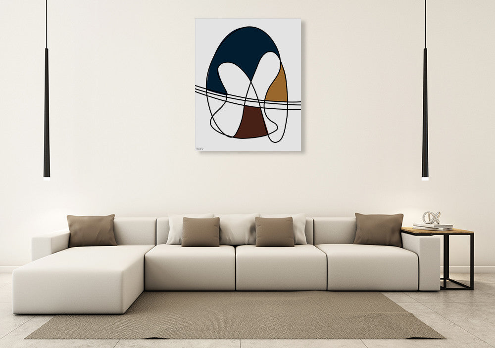 Abstract Tribeca II Wall Art Print on the wall 