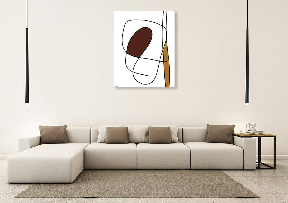Abstract Tribeca I Wall Art Print on the wall