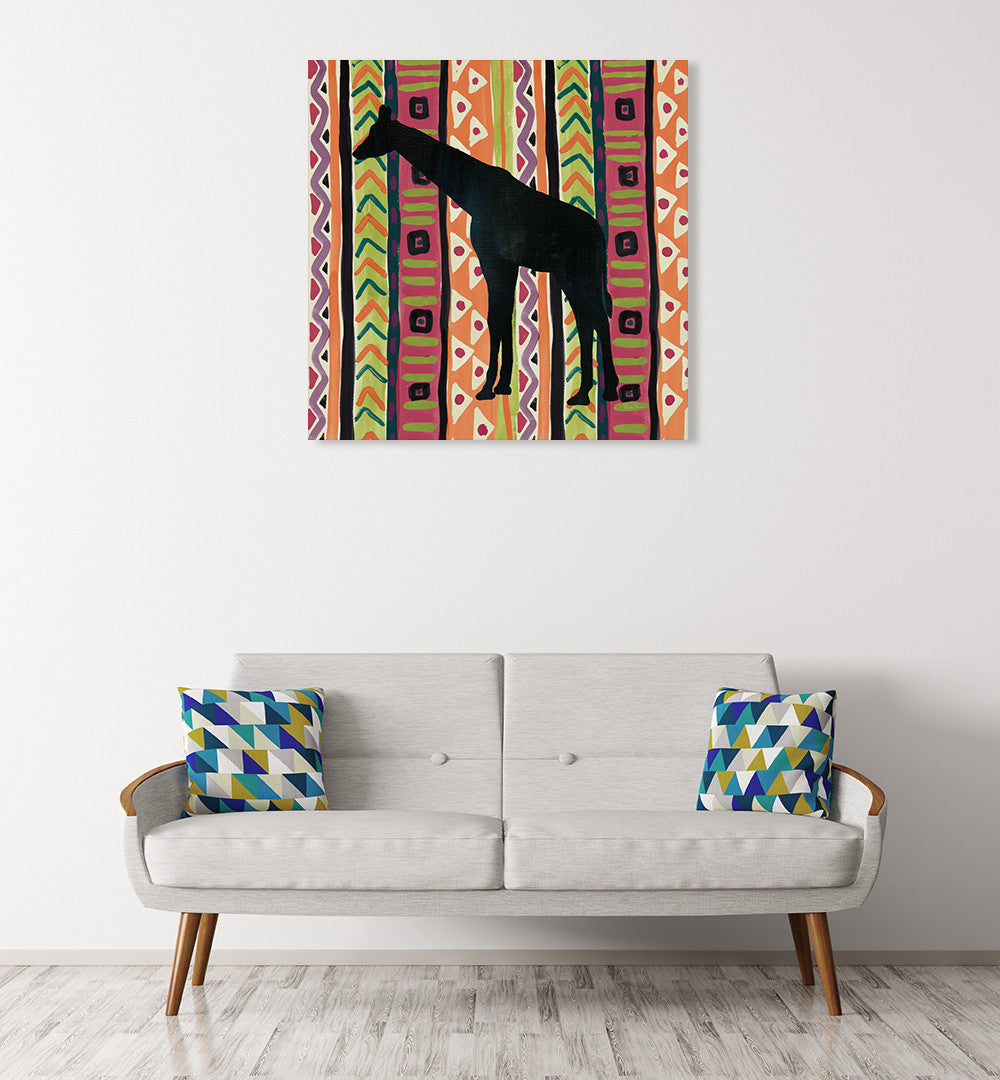 African Animal Jewel III Wall Art Print on the wall
