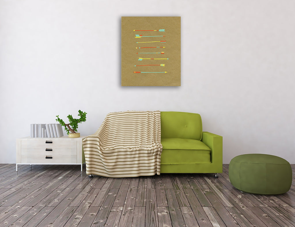 Arrows Wall Art Print on the wall