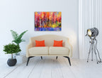 A Autumn Trees Wall Art Print on the wall