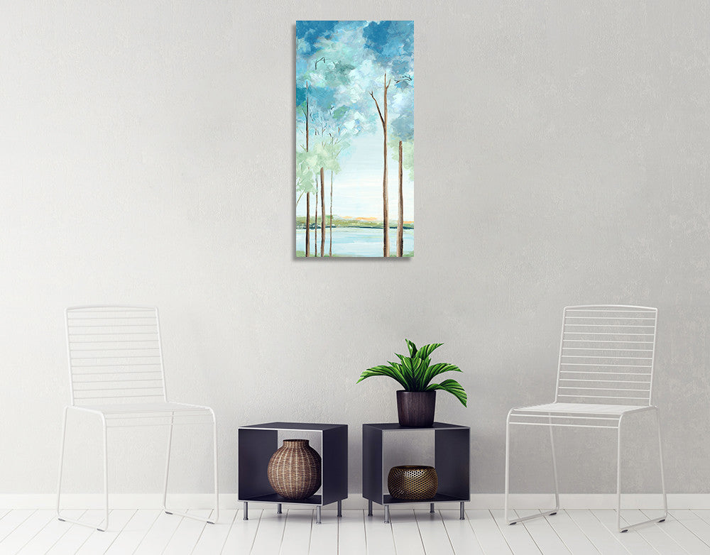 Azure Land I Wall Art Print on the walls