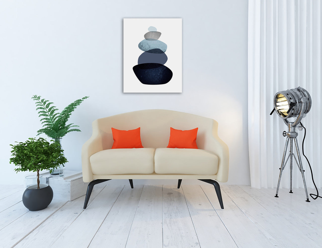 Balance Wall Art Print on the wall