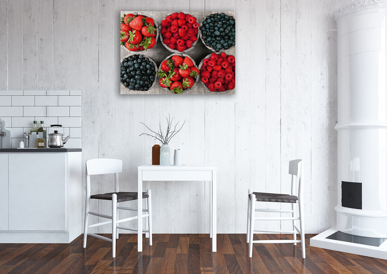 Berries Wall Art Print on the wall