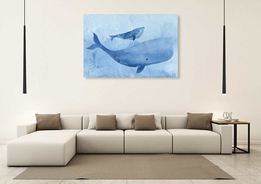 Blue Spirits I Wall Art Print on the wall