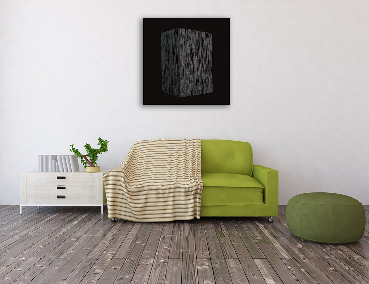Black White II Wall Art Print on the wall