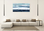Blue Horizon Wall Art Print on the wall