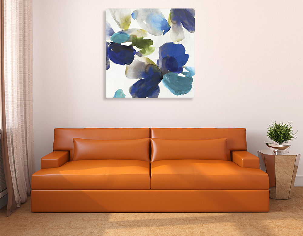 Blue Velvet II Wall Art Print on the wall