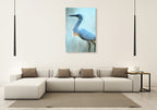 Blue Wall Art Print on the wall