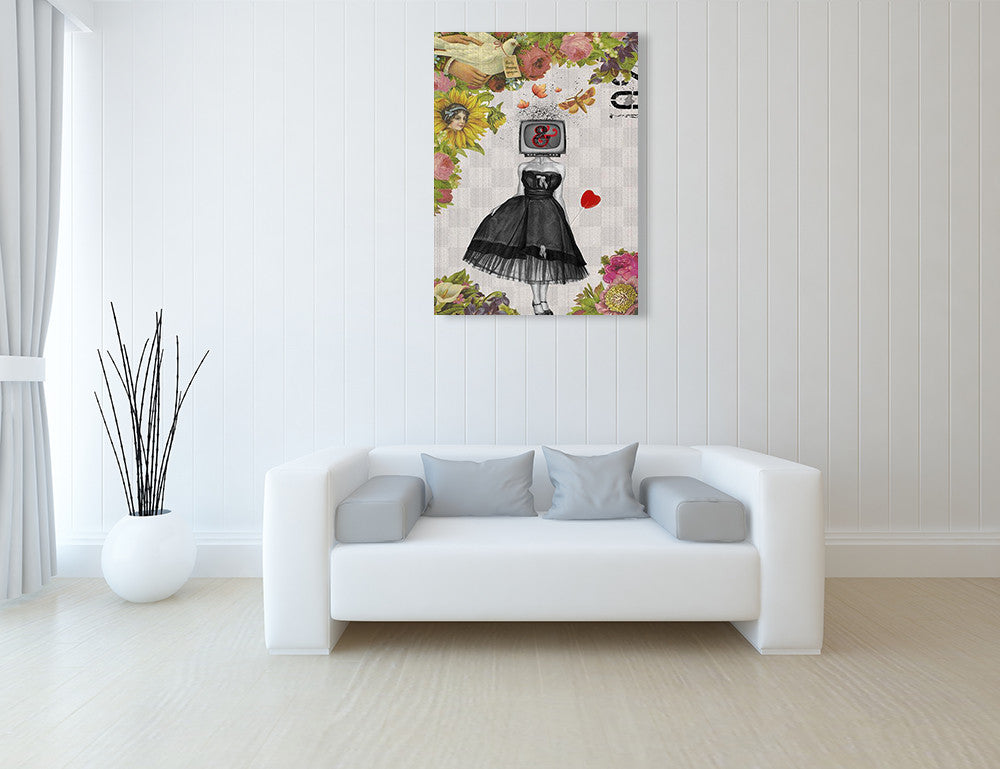 Candy Girl Wall Art Print on the wall