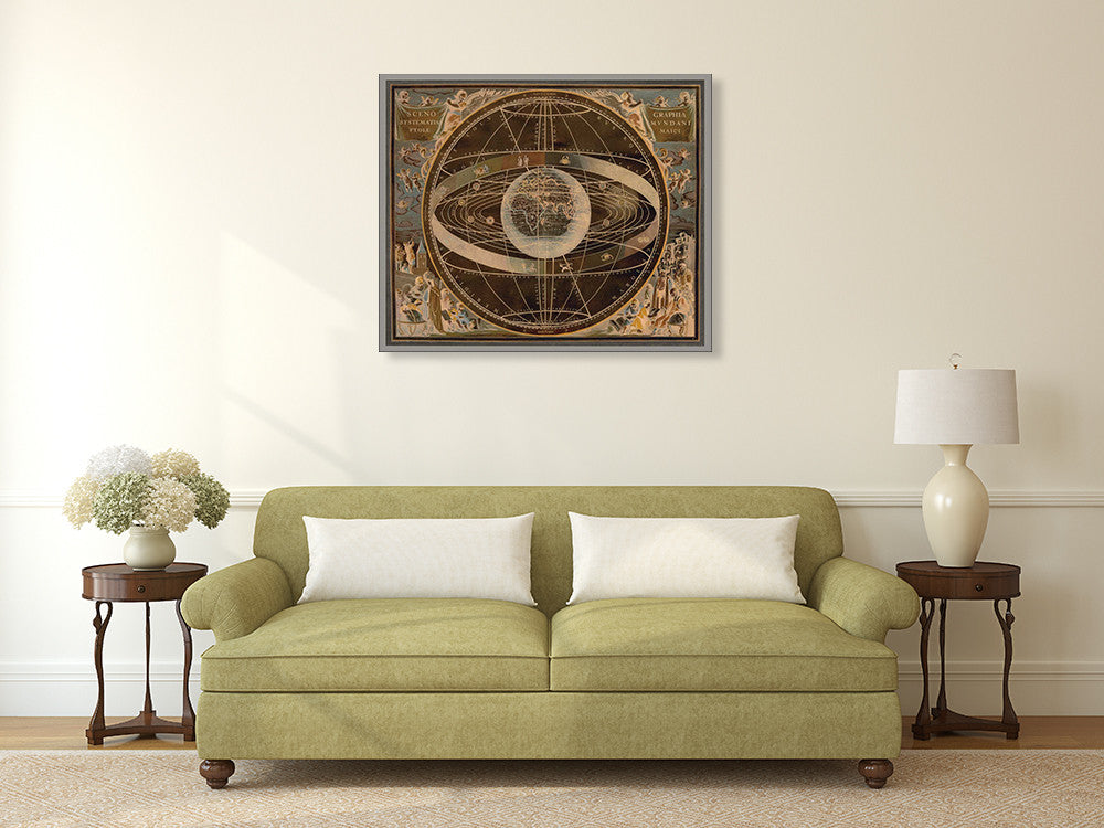 Celestial II Wall Art Print on the wall