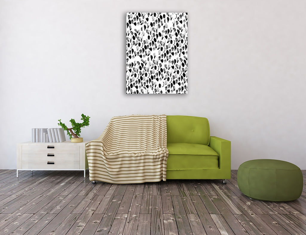 Charcoal Prints B Wall Art Print on the wall