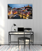 Cinque Terre Wall Art Print on the wall