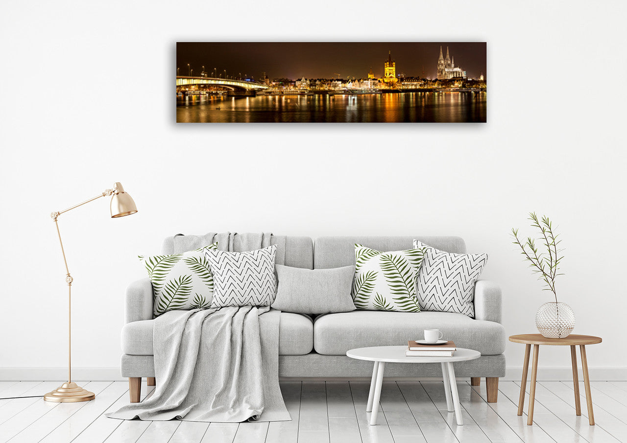 Cologne Skyline Wall Art Print on the wall