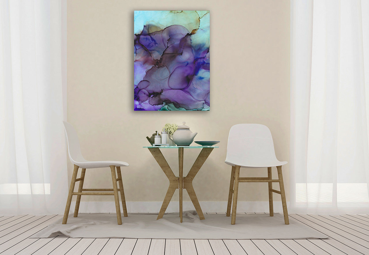 Colorful Evolution Wall Art Print on the wall
