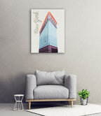 Colorful New York Wall Art Print on the wall