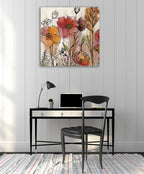 Contemporary Botanical Cream II Wall Art Print on the wall