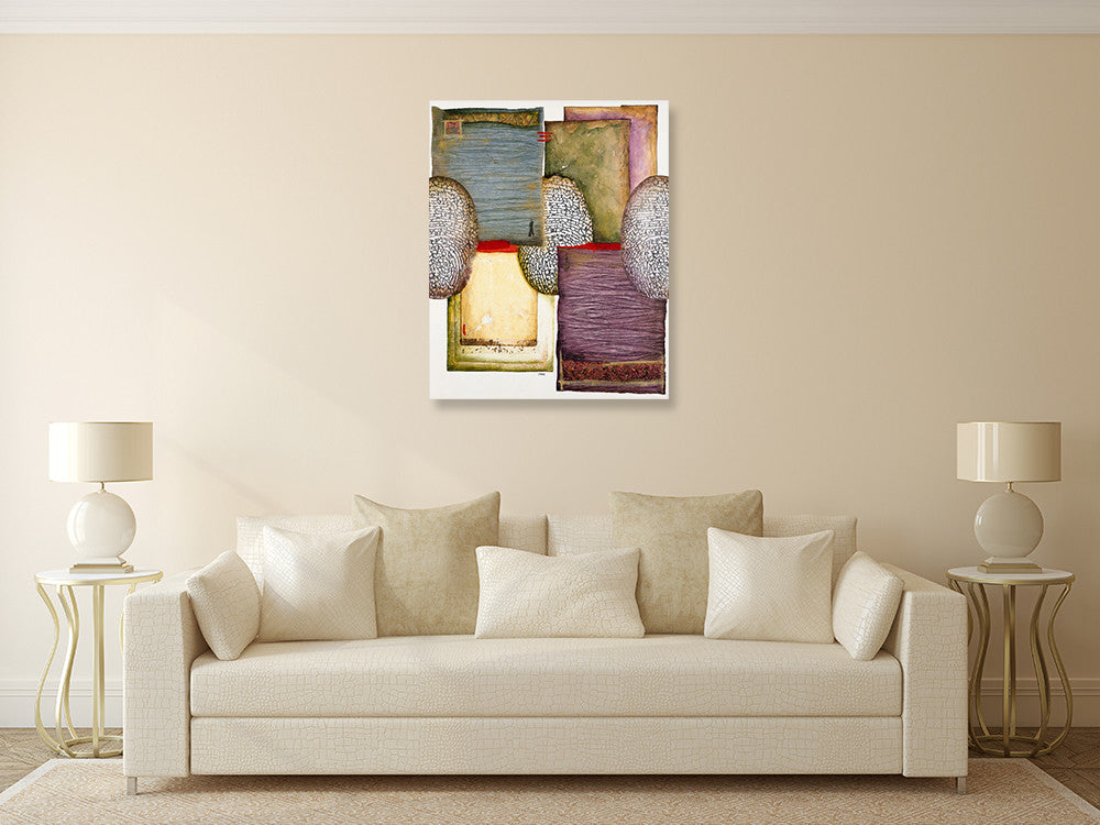 Continents Wall Art Print on the wall