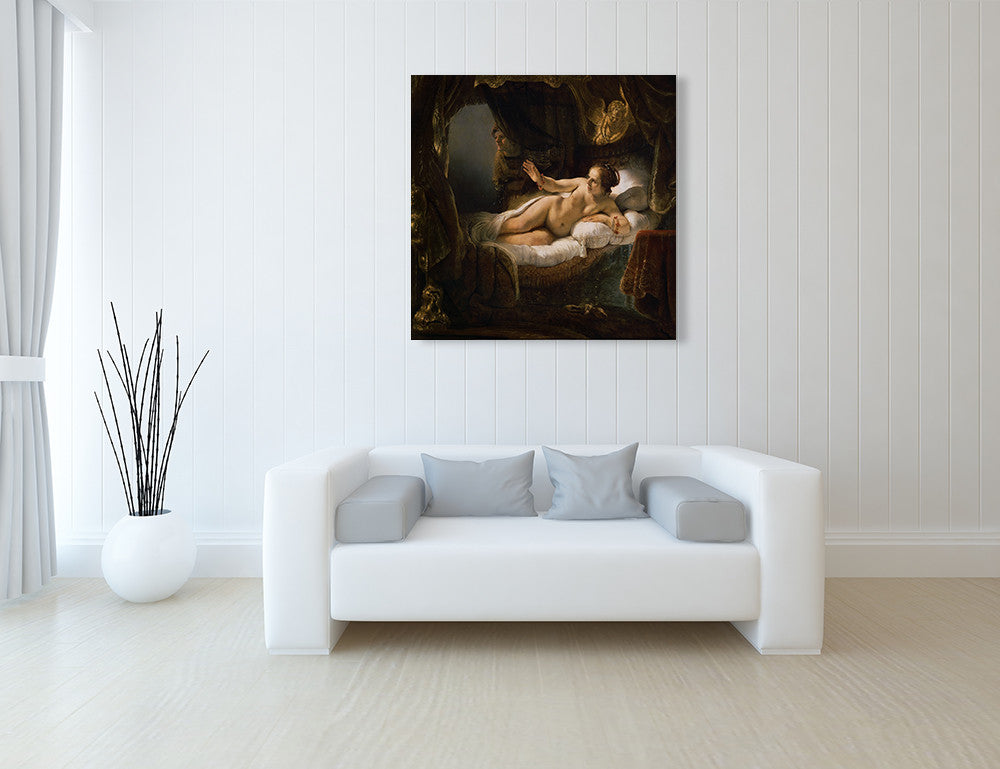 Danaë Rembrandt on the wall