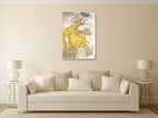 Dancer in Yellow Wall Art Print on the wall