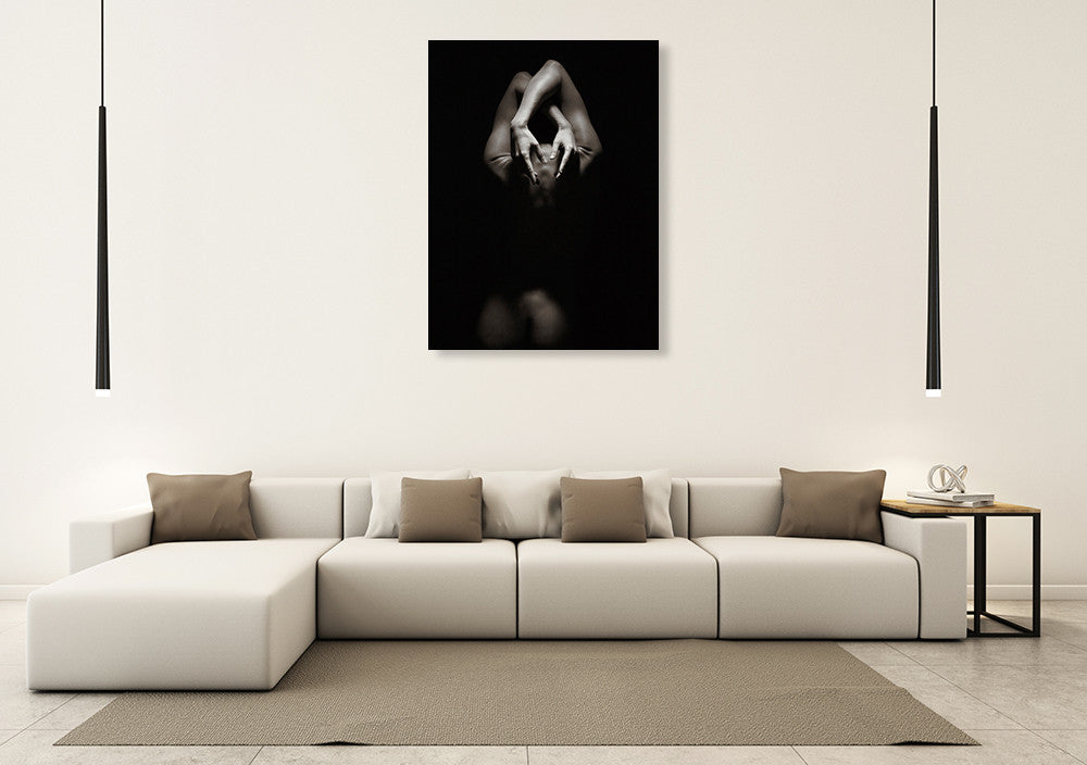 Dancing Hands II Wall Art Print on the wall