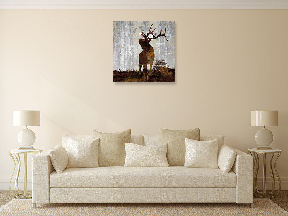 ELK Wall Art Print on the wall
