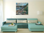 Early Morning on the Beach Wall Art Print on the wall