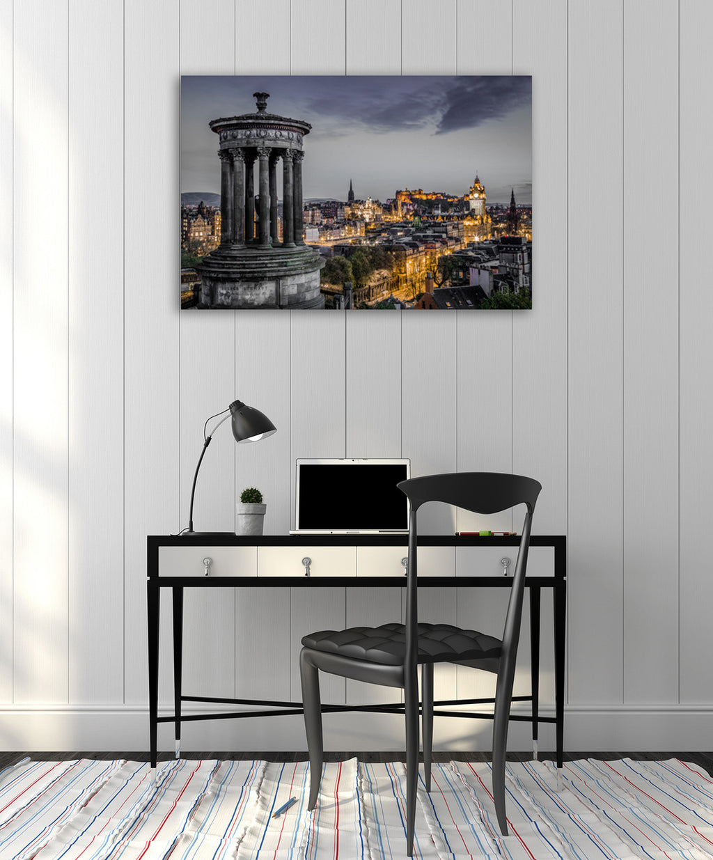 Edinburgh Wall Art Print on the wall