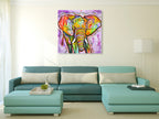 Elephant Wall Art Print on the wall