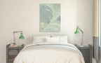 Encaustic Green II Wall Art Print on the wall