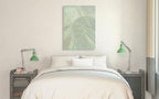 Encaustic Green I Wall Art Print on the wall