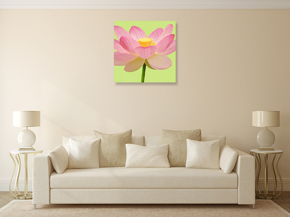 Flower Art III Wall Art Print on the wall
