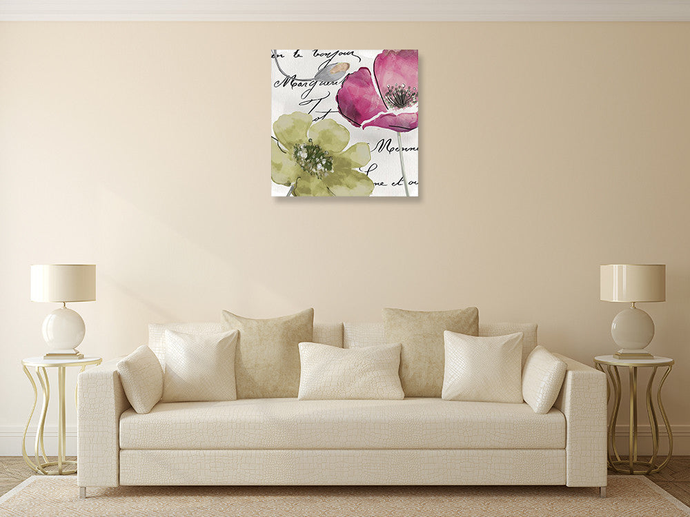 Flowers of France IV Wall Art Print on the wall