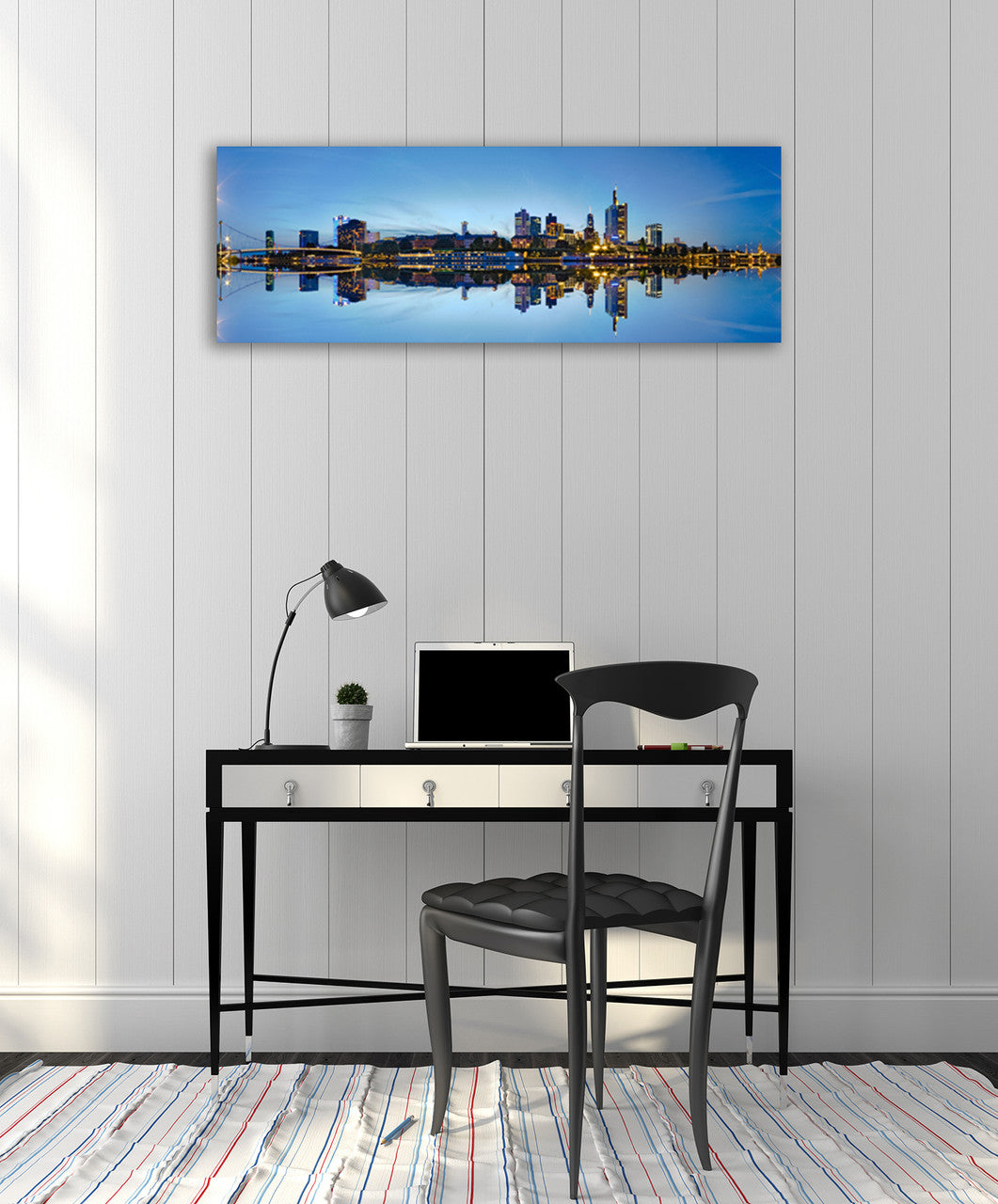 The Frankfurt Panorama Wall Art Print on the wall