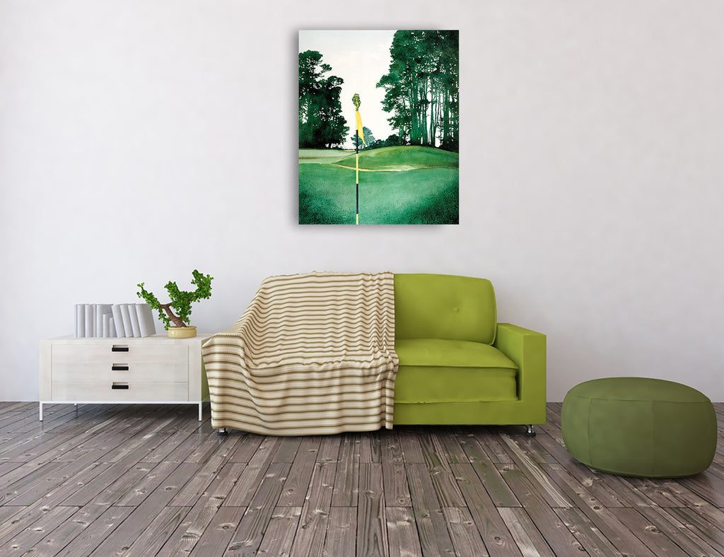 Greens Peeper Wall Art Print on the wall