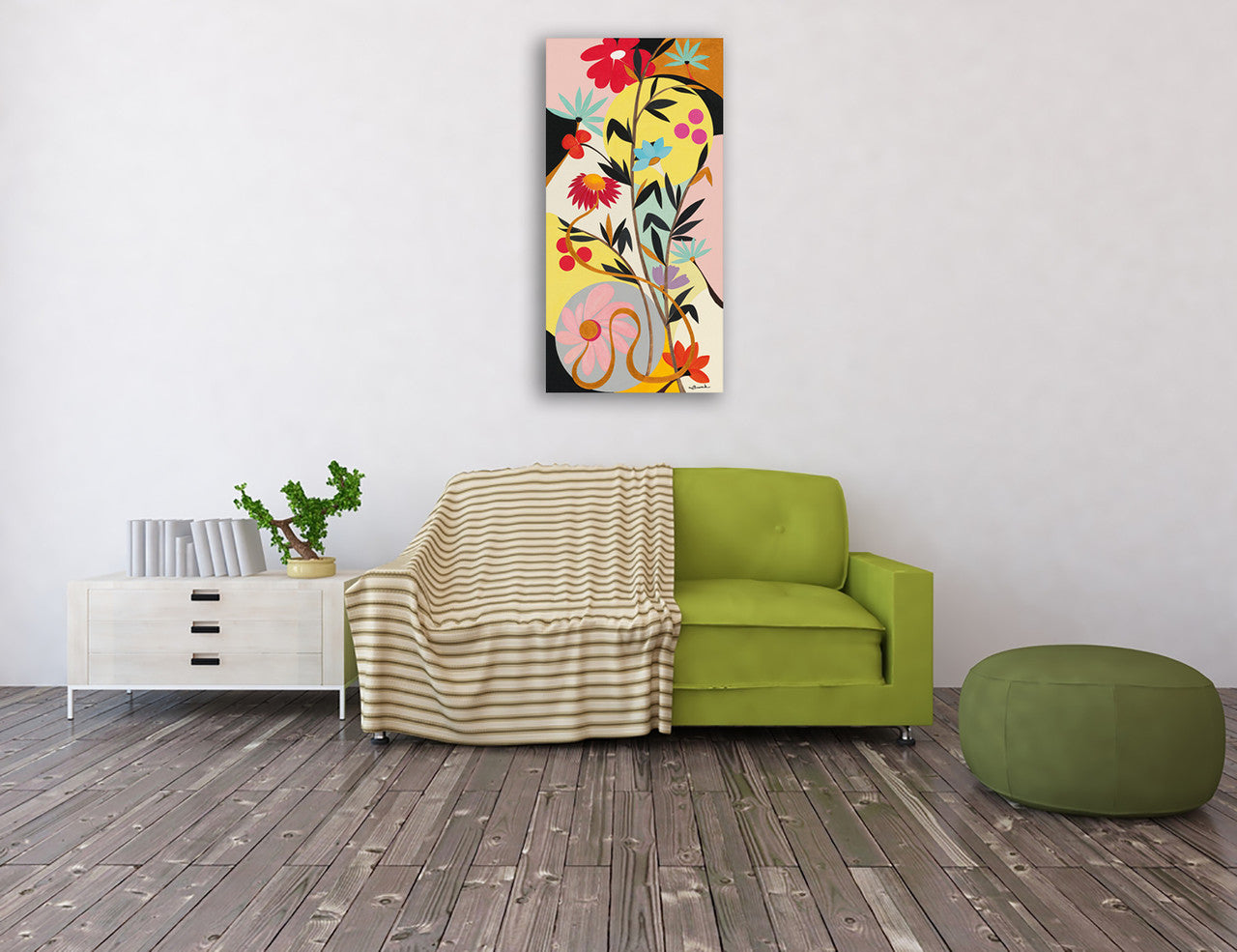 Harmonie Wall Art Print on the wall