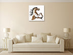 Horse Courage Wall Art Print on the wall