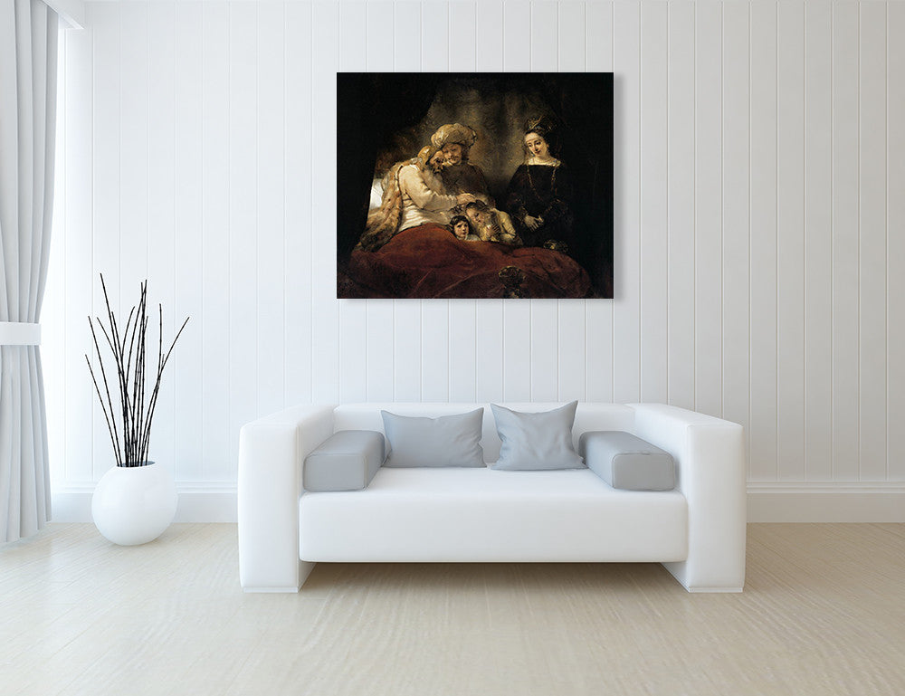  Jacob Blessing The Sons Of Joseph Rembrandt on the wall