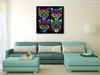 Leopard Wall Art Print on the wall