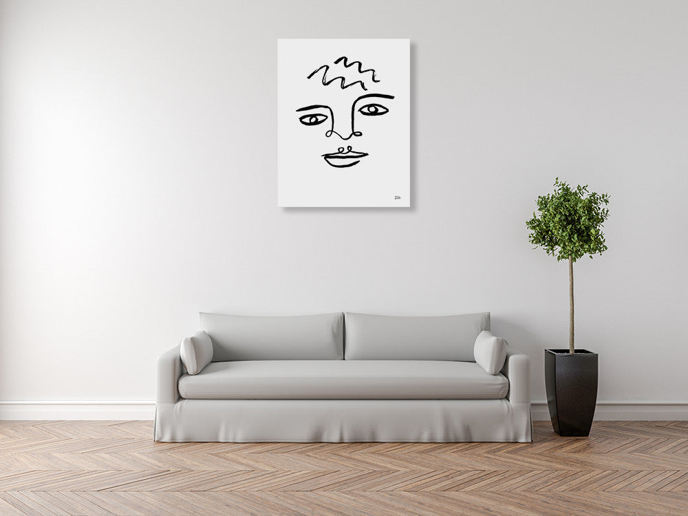 Making Faces IV Wall Art Print on the wall