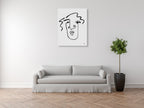 Making Faces VIII Wall Art Print on the wall