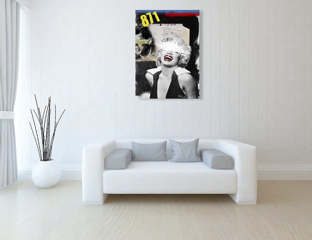 Marilyn Wall Art Print on the wall