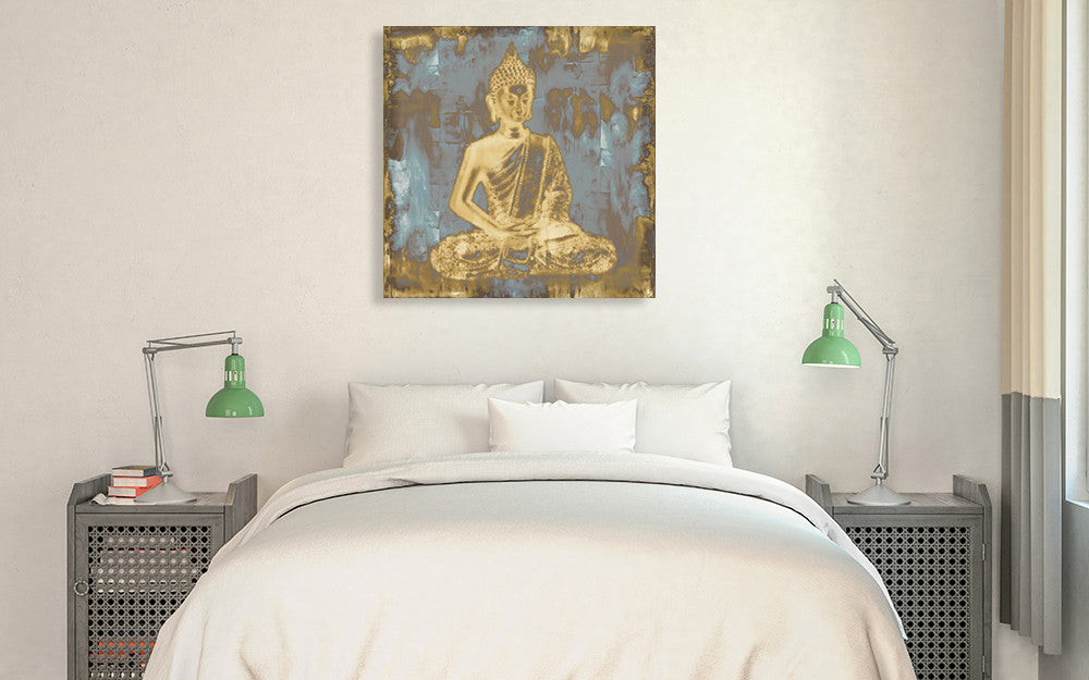 Meditating Buddha Wall Art Print on the wall