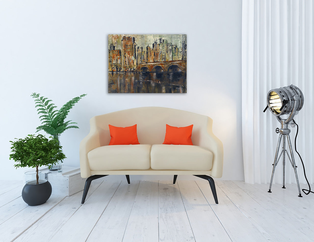 Metro II Wall Art Print on the wall