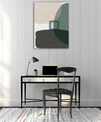 Mid Century Circles I Wall Art Print on the wall