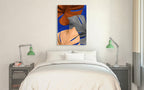 Monstera III Wall Art Print on the wall