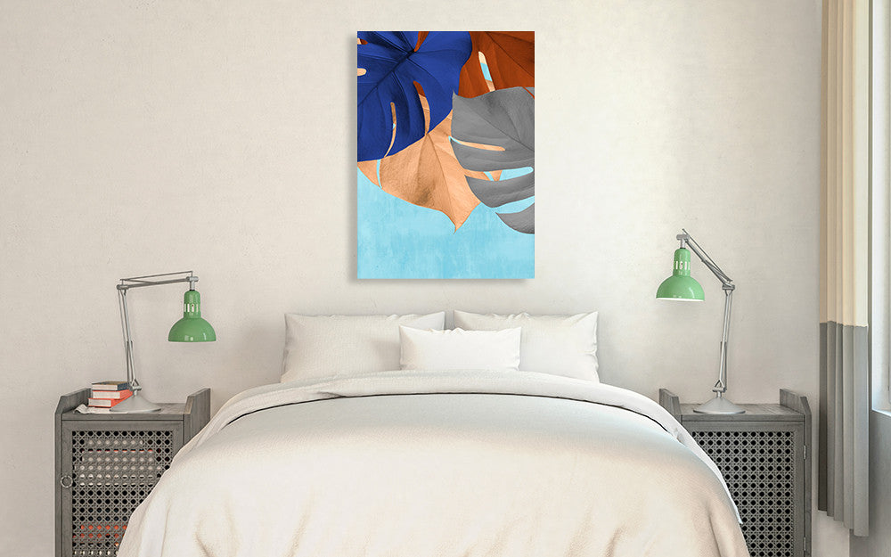 Monstera IV Wall Art Print on the wall