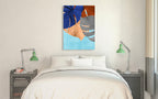 Monstera IV Wall Art Print on the wall