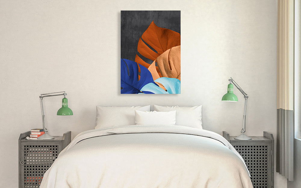 Monstera I Wall Art Print on the wall